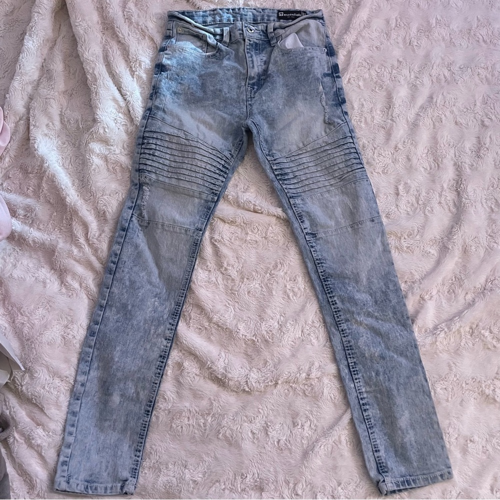 SP Essentials Faded Blue Denim Jeans